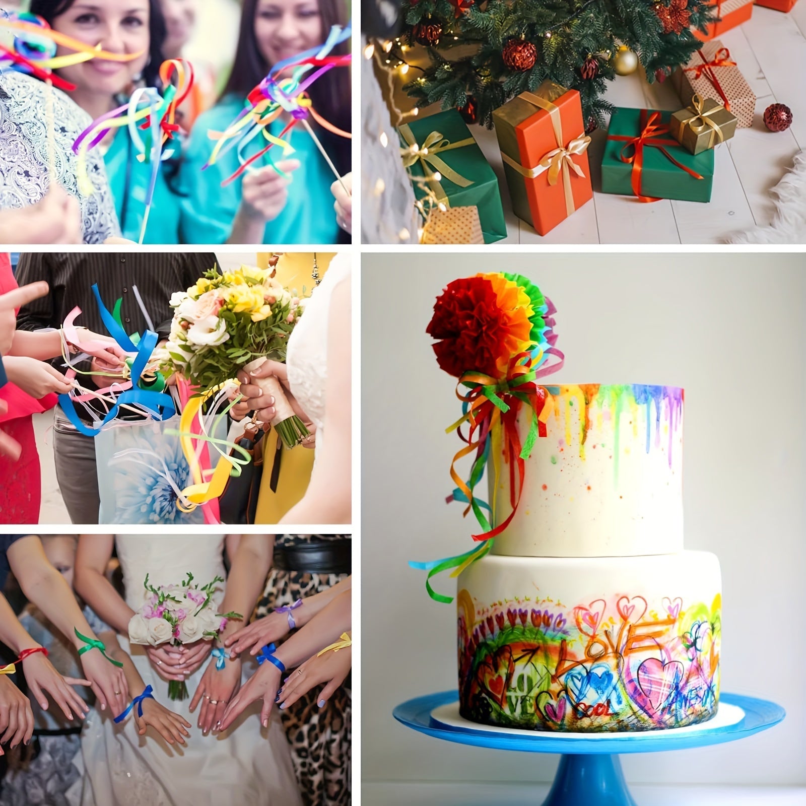 2 ta 393 dyuymli oltin lenta, 5 mm o'ralgan lenta sovg'a qadoqlash, gullar san'ati, tug'ilgan kunlar, bayramlar, to'ylar va Rojdestvo bezaklari uchun. Gullar va gullarni o'rash uchun mukammal.