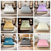 Микрофибровая простыня на резинке с глубокими карманами, гипоаллергенная, устойчивая к морщинам, белая