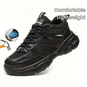 Women's Safety Shoes Steel Toe Anti-Smash Lightweight Work Shoes