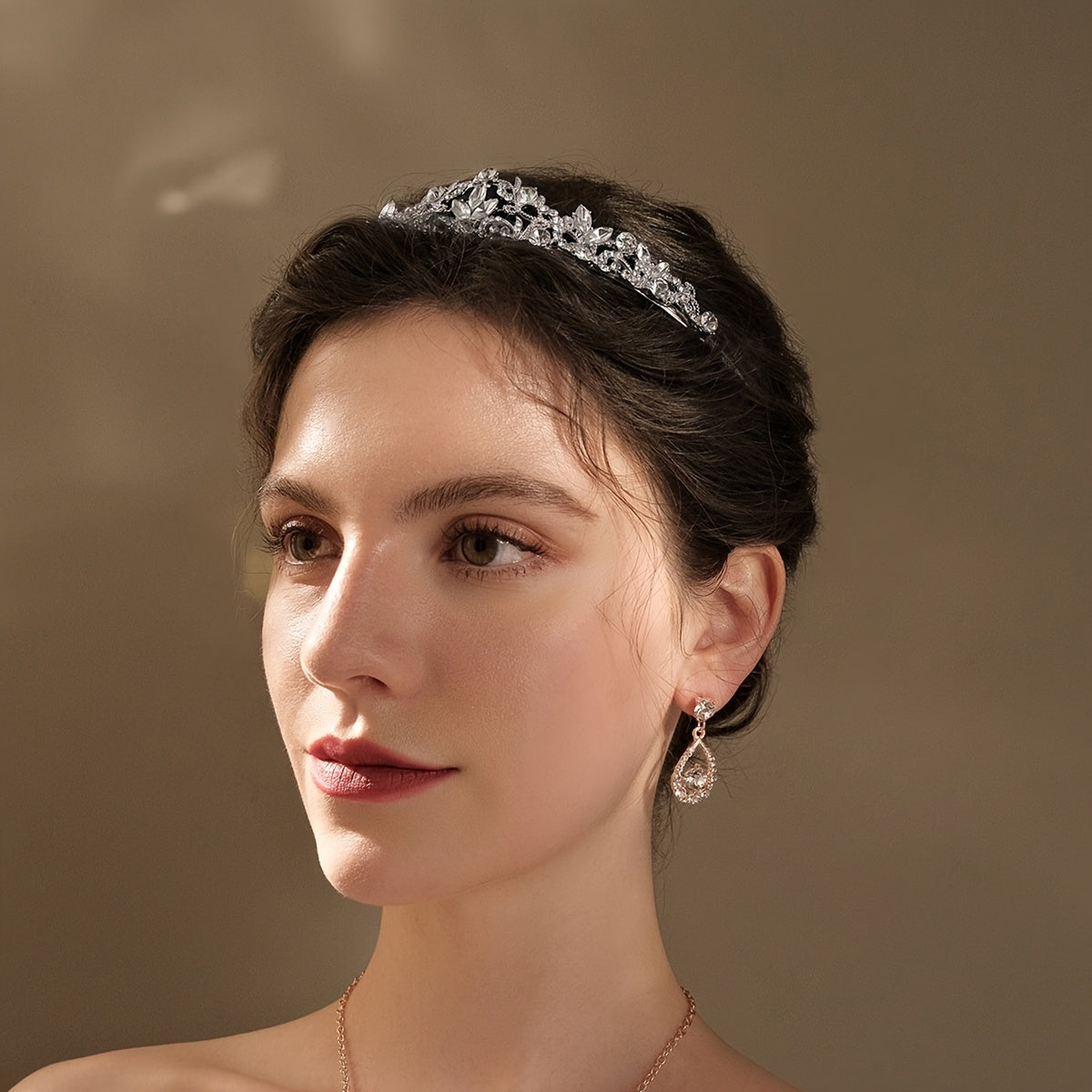 Princess Tiara Hair Accessory for Girls Rhinestone Crown Headband for Birthday Party Decorations