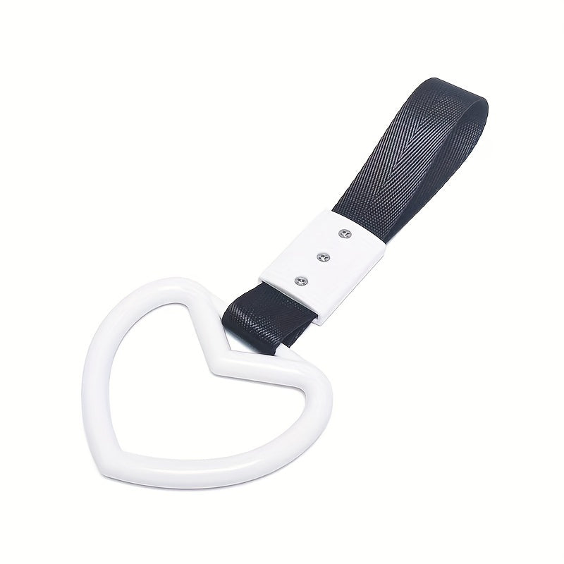 Universal Car Tow Rope Heart Ring Handle Strap Decoration
