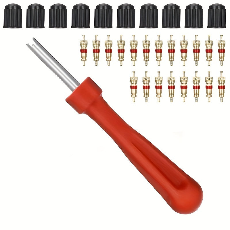 Avtomobil asboblari 61 dona shinalar uchun kalitlar, valf qopqog'ini olib tashlash to'plami