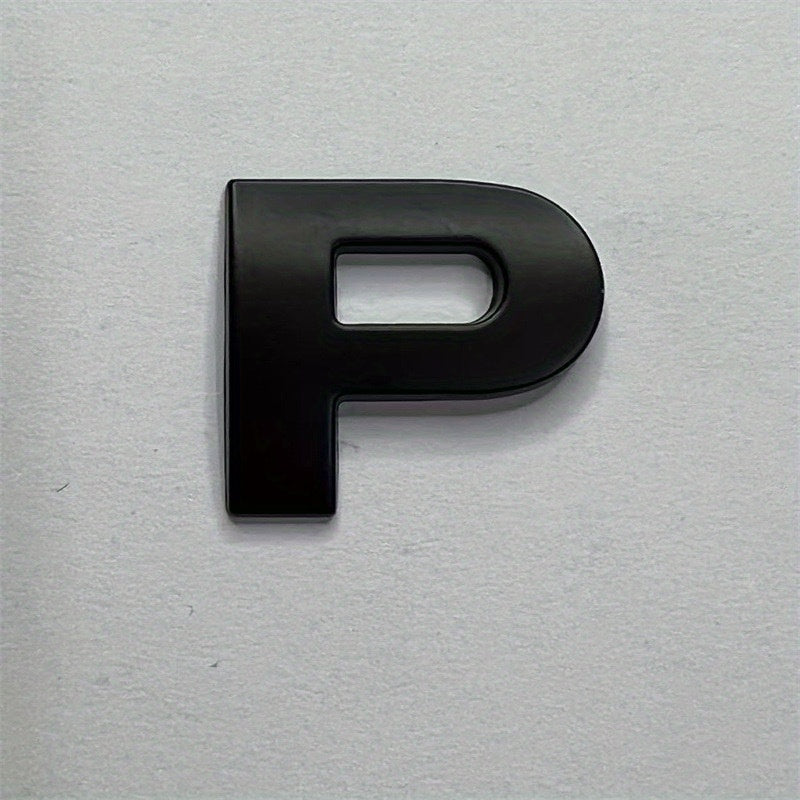 Металлические наклейки с буквами из цинкового сплава, автомобильные наклейки, черные номера, наклейки с именами