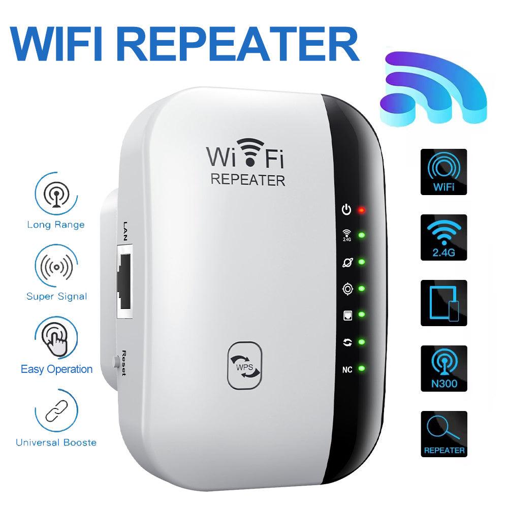 OEKE WiFi takrorlagichi, AQSh vilkasi bilan, uy va ofis uchun WiFi qamrovi, uzoq masofa, super signal, oson ishlatish, ixcham dizayn.