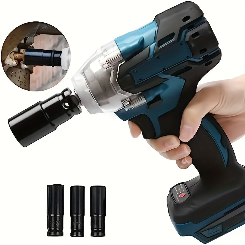 10Pcs Socket Head Set 10-24mm with Impact Wrench Adapter Heavy-Duty Carbon Steel