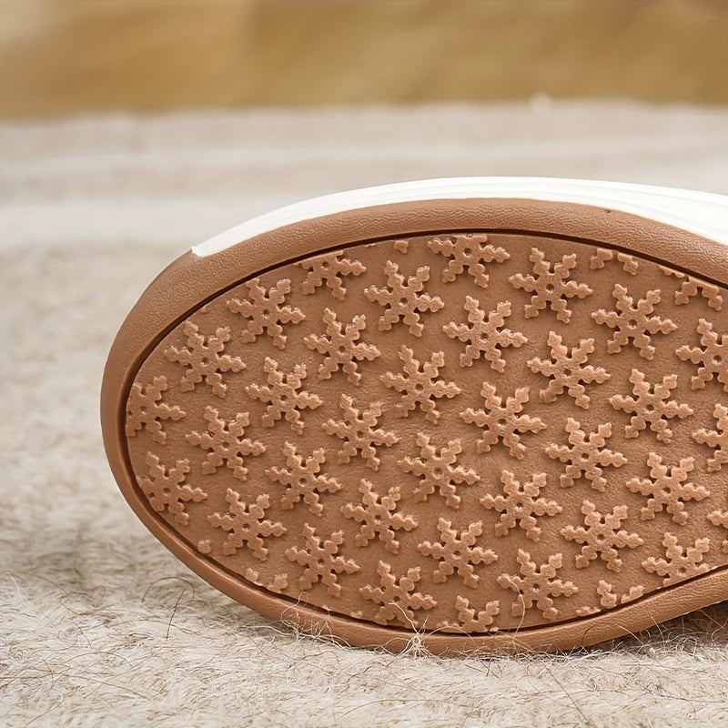 Women's Chunky Sole Ankle Boots Beige Slip-Resistant Platform Casual Formal