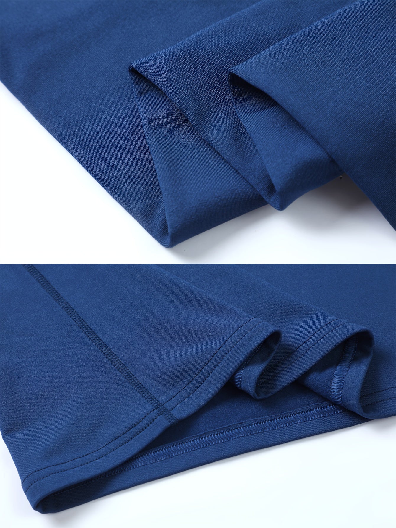 Conjunto de forro polar térmico azul para hombres para actividades al aire libre en invierno, tela elástica y cálida