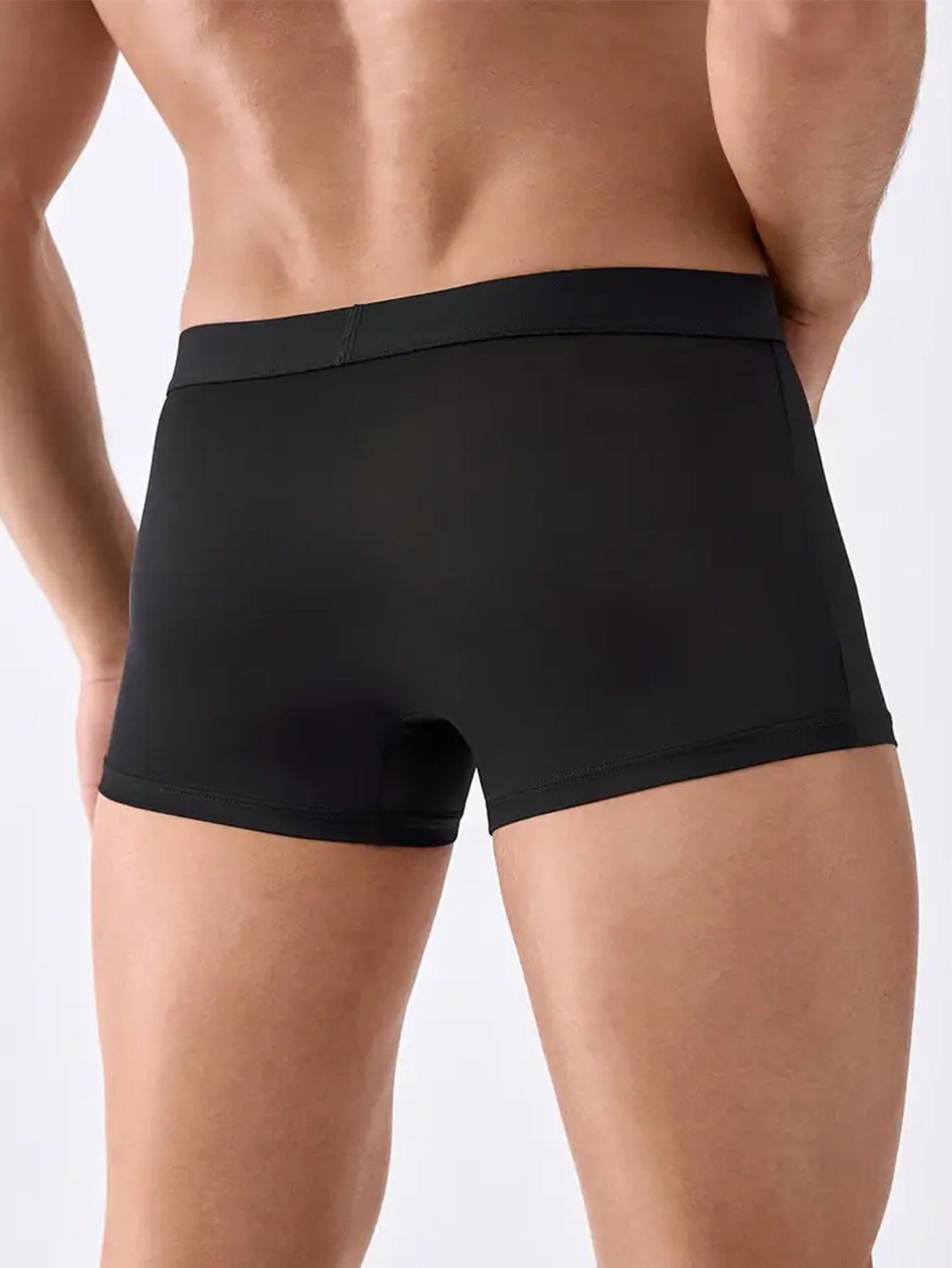 Men's Boxer Shorts Breathable Polyester Stretch Love Pattern Letter Print Casual Underwear