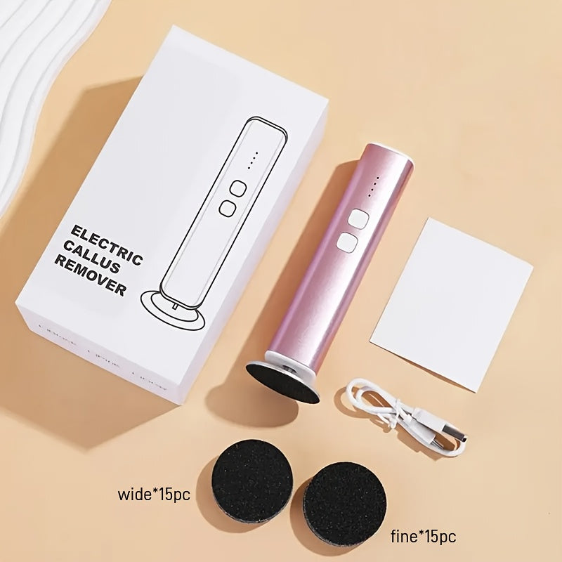 Electric Foot Callus Remover with Adjustable Speed and 30 Sanding Discs for Pedicure