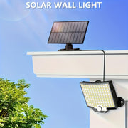 Solar-Powered Outdoor Motion Sensor Light with 106 LEDs Wide-Angle Weatherproof Garage Garden