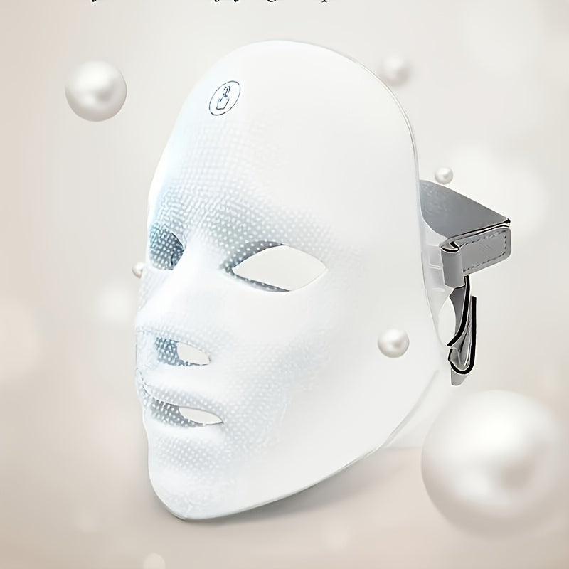 USB orqali zaryadlanadigan elektr yuz niqobi, sensorli ekran, 7 rang, ko'chma uy go'zallik qurilmasi.