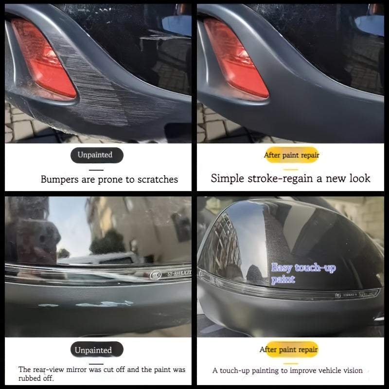 Pasta de restauración de plástico para automóviles para reparación de arañazos, acabado brillante negro, fácil de aplicar