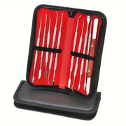 10-Piece Stainless Steel Dental Sculpting Knife Set for Ceramics Wax Jewelry and Oral Care