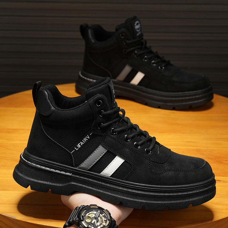 Women's High-Top Work Boots Slip-Resistant EVA Sole All-Season Durable Shoes