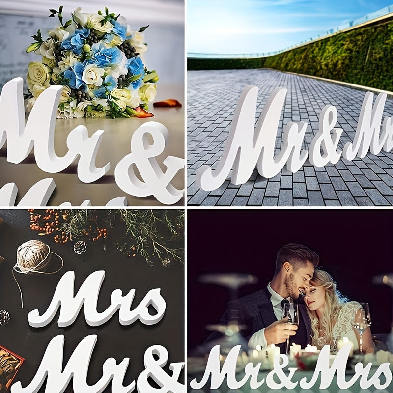 Rustic Wedding Signs for Party Decor and Home Wall Display Stand Figurines