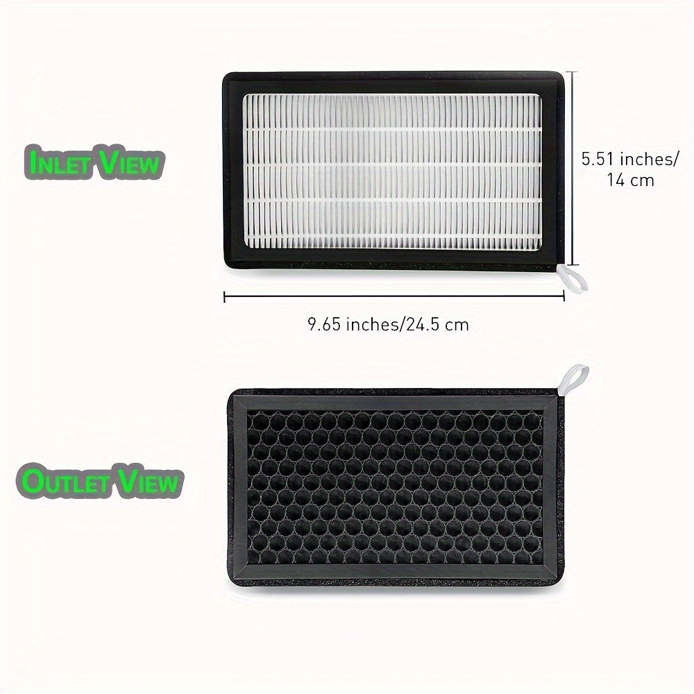 Комплект для замены воздушного фильтра автомобиля для Tesla Model 3 и Model Y HEPA активированный уголь, упаковка из 2