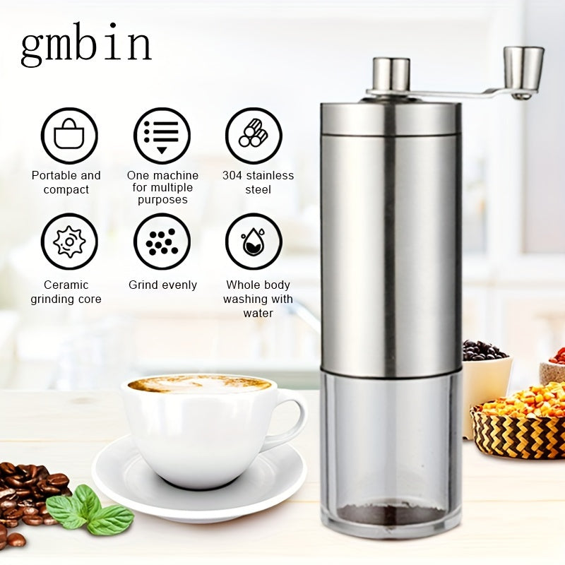 Manual Coffee Bean Grinder for Home Use, Hand Operated, Compact and Durable
