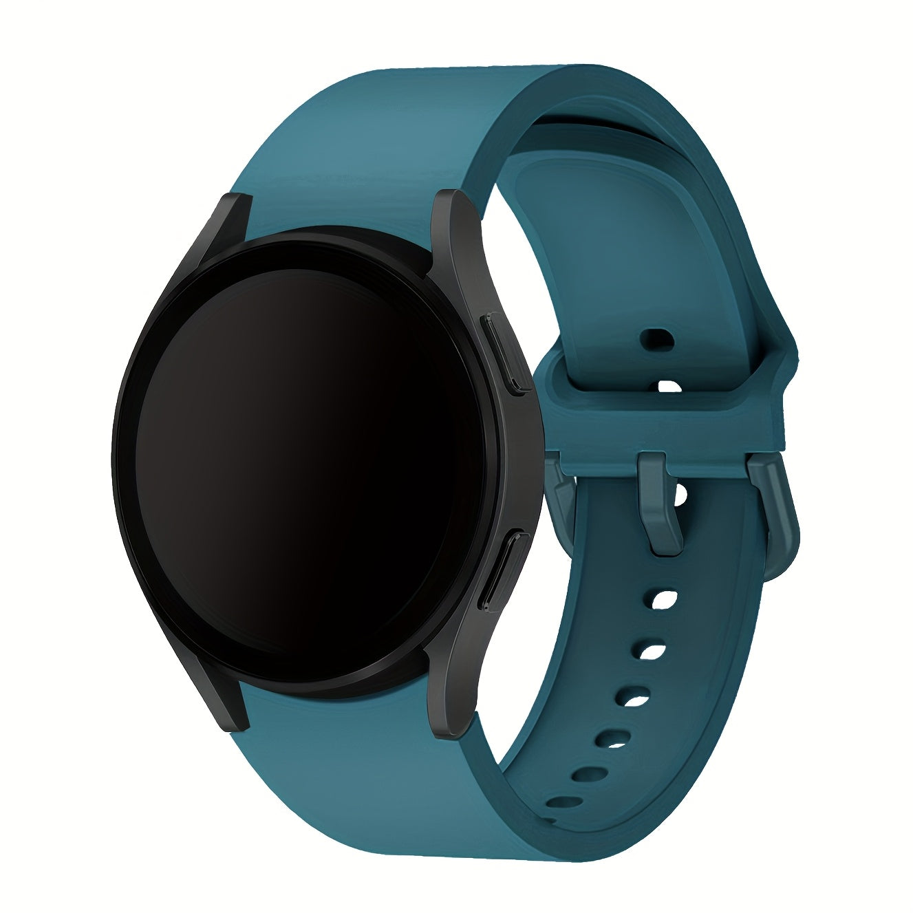 Непрерывный мягкий силиконовый водонепроницаемый ремешок для часов, совместимый с Samsung Galaxy Watch 7/6/5/4. Доступен в розовом, желтом и розовом золоте с застежкой из нержавеющей стали. Удобная посадка для мужчин и