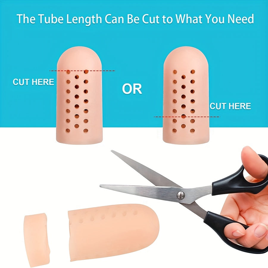 12 Pcs Silicone Toe Caps Protectors Cushions for Ingrown Nails and Friction