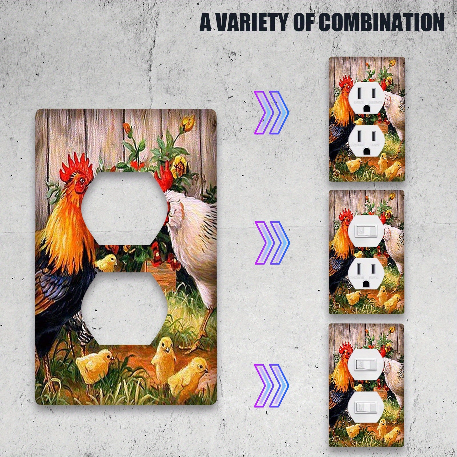 1 dona Ferma Xonasi Tovuq Yoritish Kalit Qopqog'i Ichki/Tashqi Foydalanish Uchun Yotoqxonalarda, Oshxonada, Hammomda.