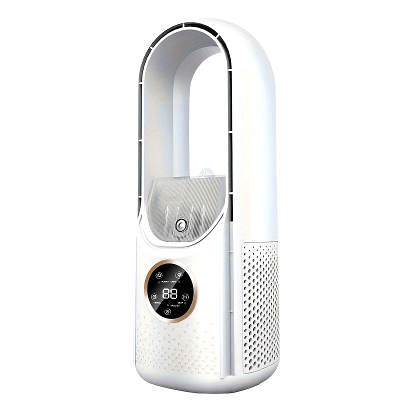 Ventilador de encimera sin cuchillas grande con funcionamiento silencioso y función de enfriamiento