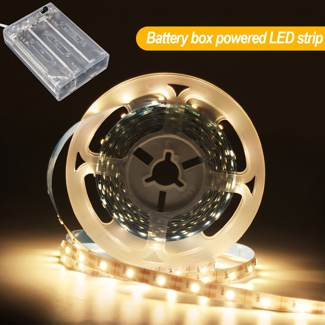 Luces de tira LED de 5V blanco luz cálida para dormitorio, fiesta, fondo de TV, sala de estar, camping