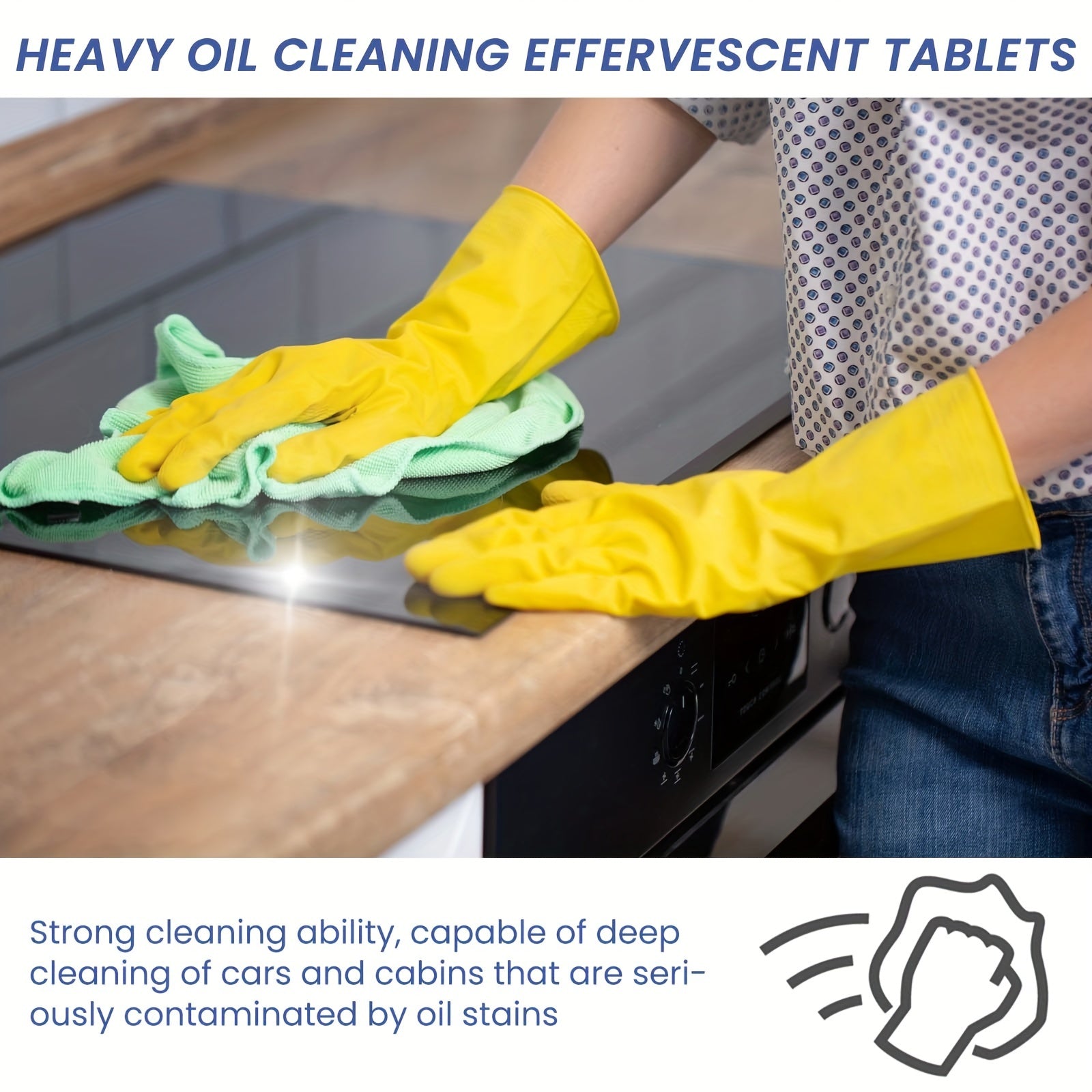 20 Kitchen Cleaning Effervescent Tablets for Stubborn Stain Removal