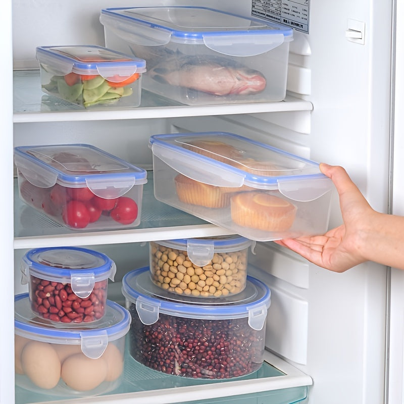 Unisex Plastic Storage Box Microwave Safe Food Container 1/4 Pcs Set