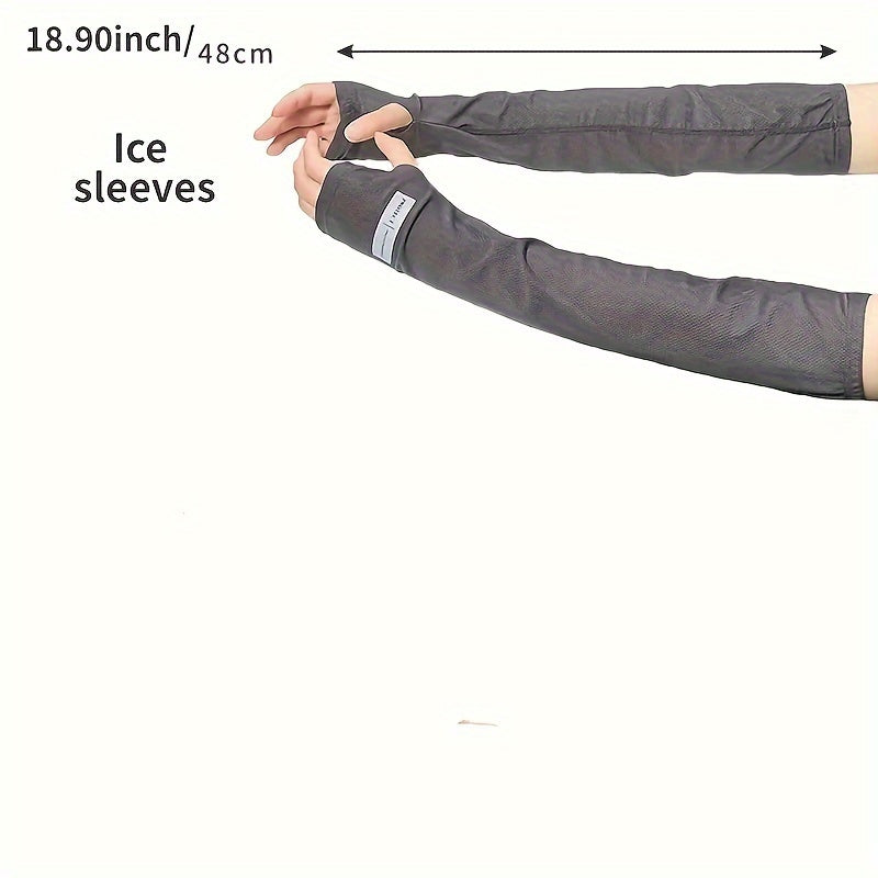 Erkaklar uchun Katta Hajmli Muzli Qo'llar UV Himoyasi yozgi ochiq havoda faoliyat uchun to'rtlik to'plam