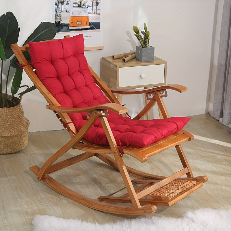 Thickened Polyester Seat Cushion for Home Office Floor Use Washable Solid Color Chair Pad