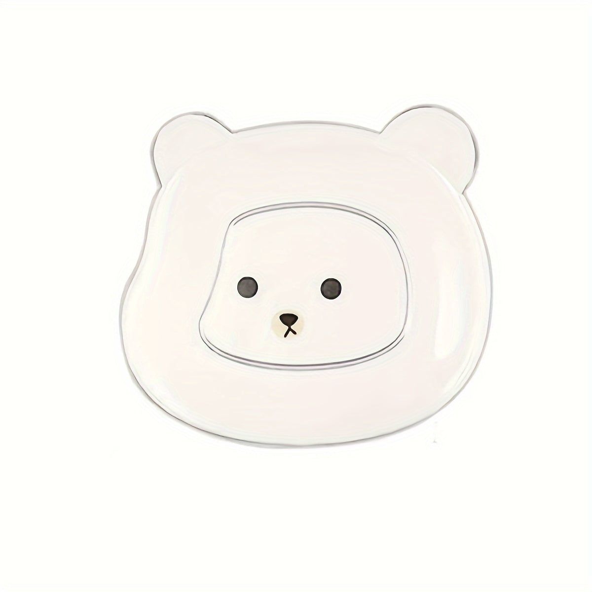 Pet Bear Cartoon Dog Food Plate for Snacks and Meals Durable Kitchen Essential