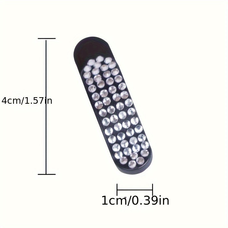 4 Pcs Bling Car Hooks Adhesive Rhinestone Auto Organizer for Keys USB Cables