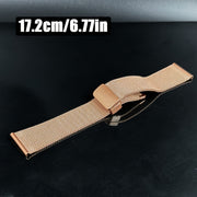 Stainless Steel Mesh Watch Strap 22mm Magnetic Snap Compatible with Samsung Galaxy Watch and Huawei Watch GT Series