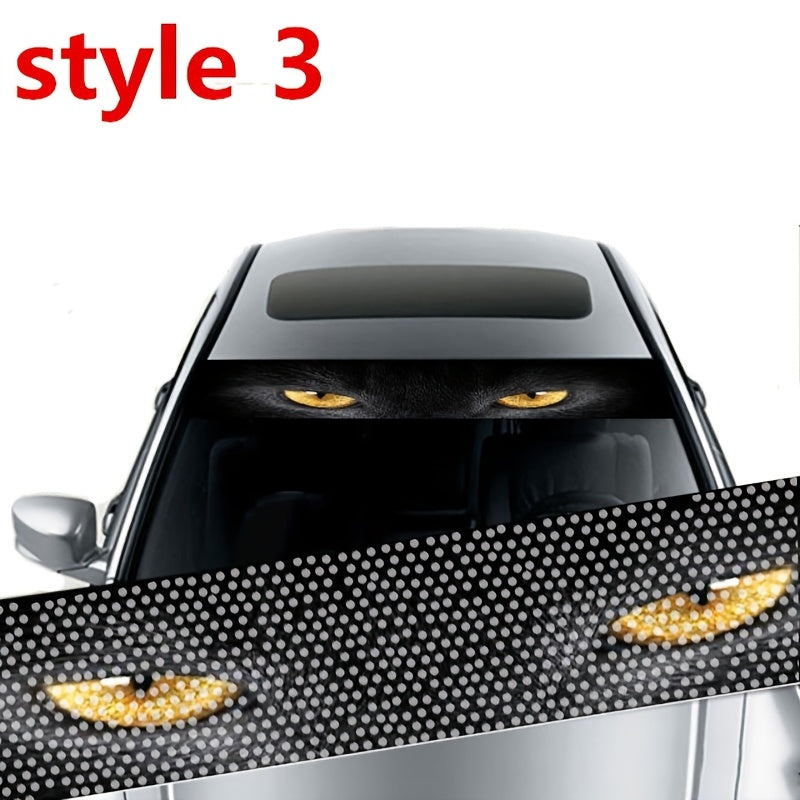 Universal avtomobil 3D shaffof shisha oynasi stikerlari zamonaviy avtomobil bezaklari