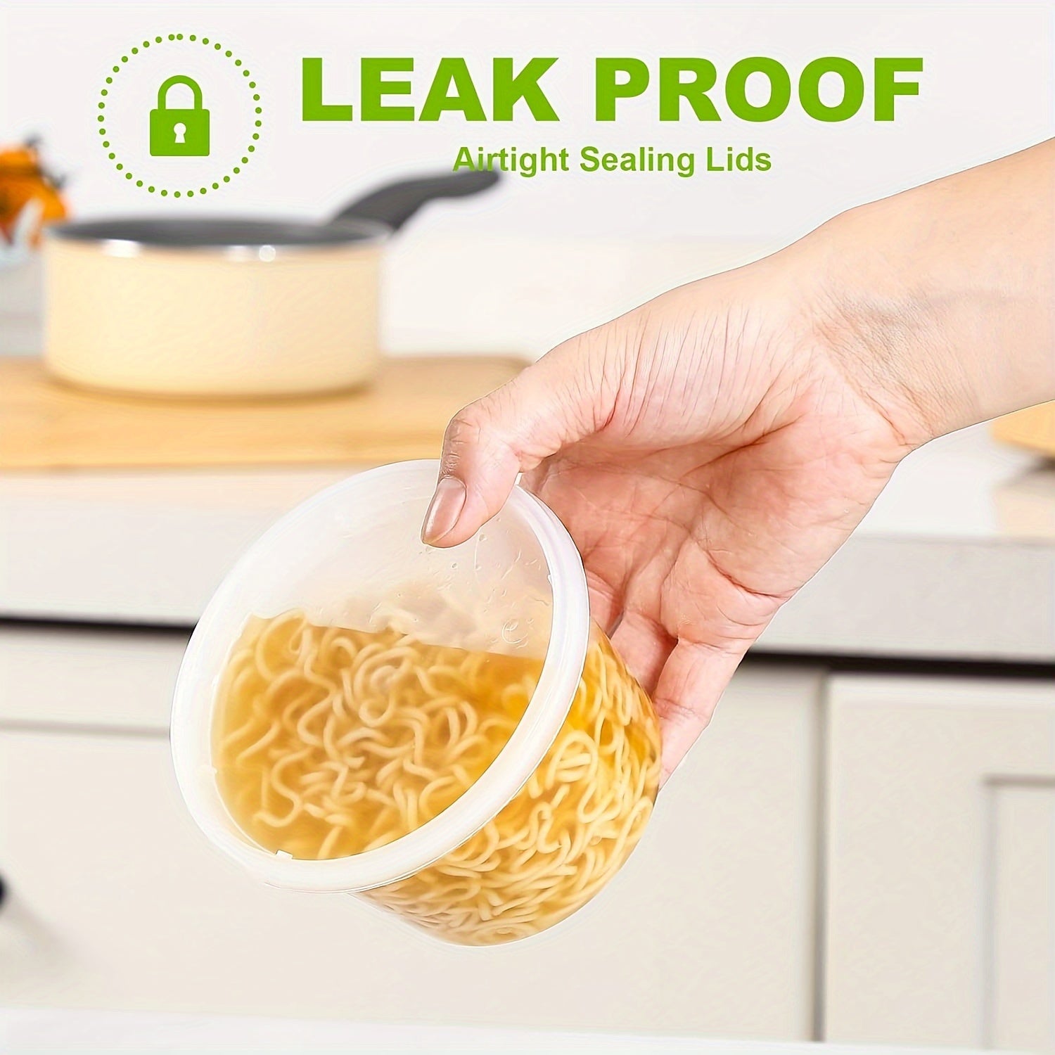 24 Pack 16 Oz Plastic Food Storage Containers with Lids for Freezer Microwave Dishwasher