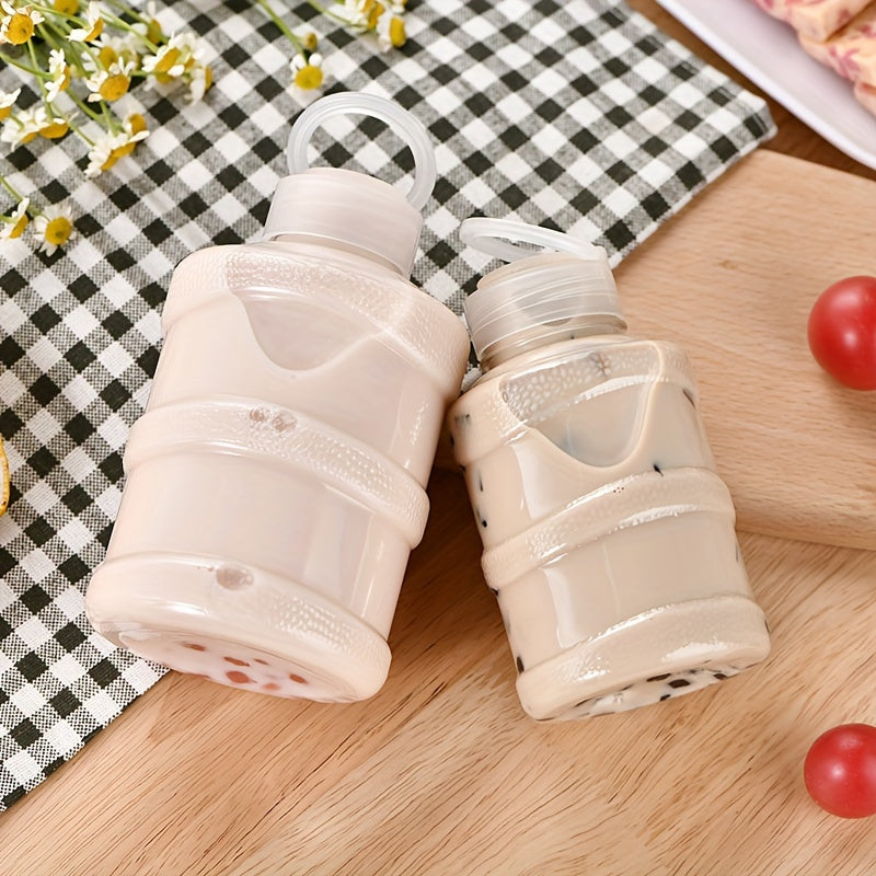 Botella de plástico a prueba de fugas de 500 ml para jugos y bebidas frías, reciclable