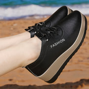 Women Slip-On Platform Loafers with Anti-Slip Sole Casual Work Shoes