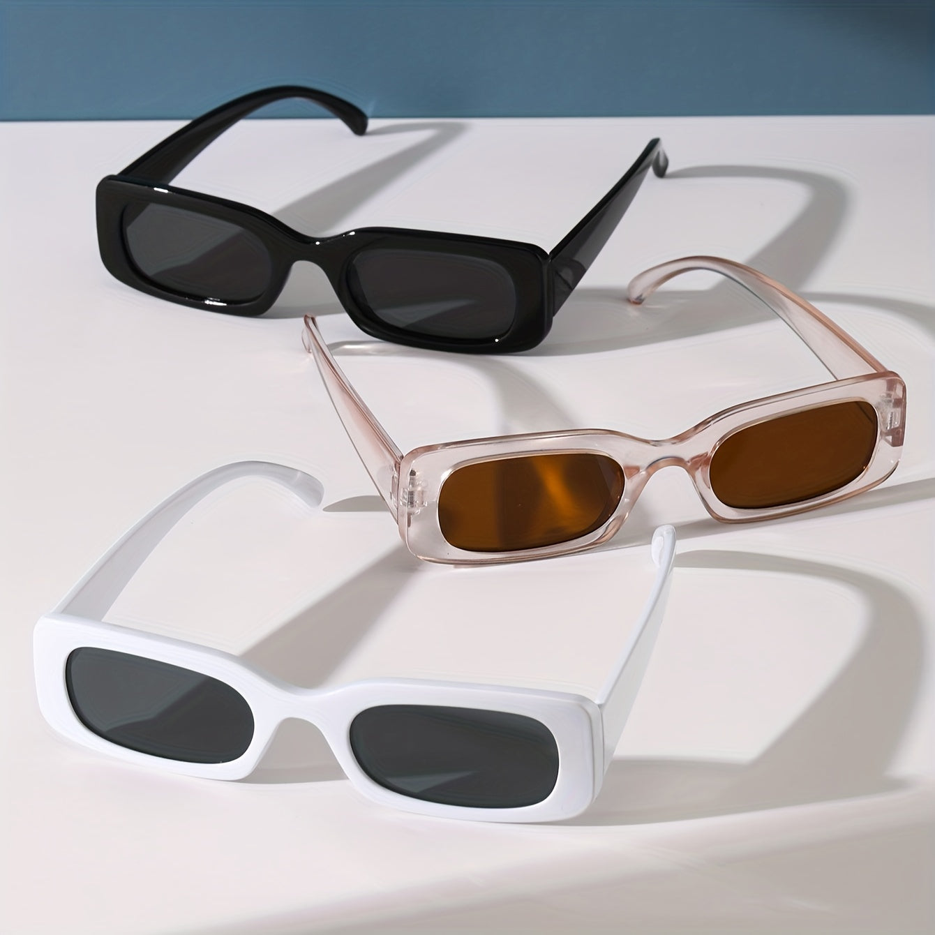 3 пары небольших рамочных ретро-очков для повседневной носки