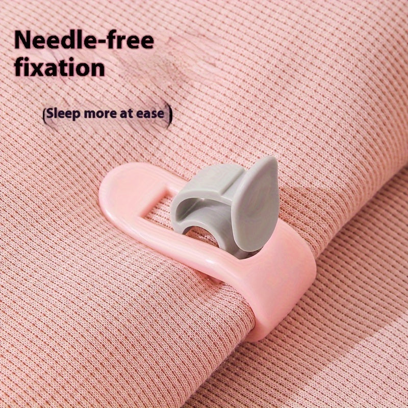 Set of 6 Green Needle-Free Bed Sheet Clips for Secure Fit and Slipping Prevention