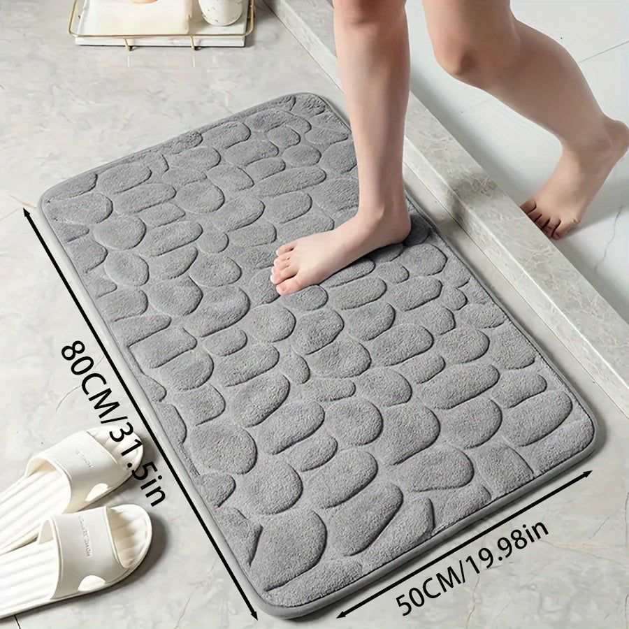 Zarif tosh naqshli poliester hammom matosi, yuqori zichlikdagi ko'pik, sirpanmaydigan to'qima dizayni. Hammom, dush, hammom bezaklari uchun juda singdiruvchi va yumshoq qulaylik.