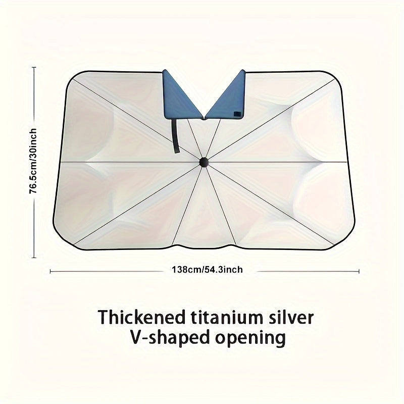 Universal Car Sun Umbrella Telescopic Sunshade Heat Insulation Shade Tool