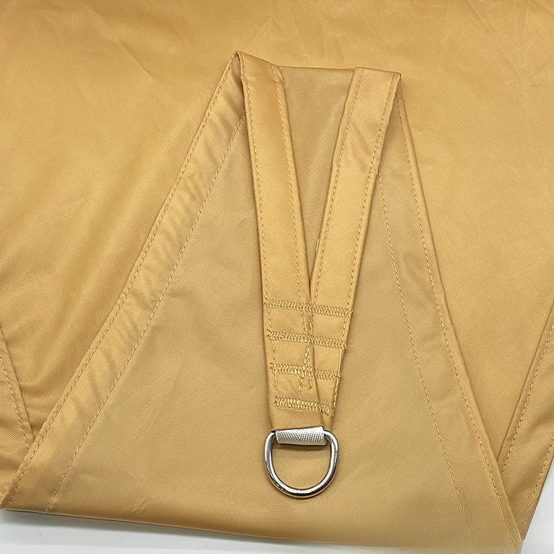 Waterproof Rectangular Sunshade Sail for Patio Garden Polyester Blend Grey