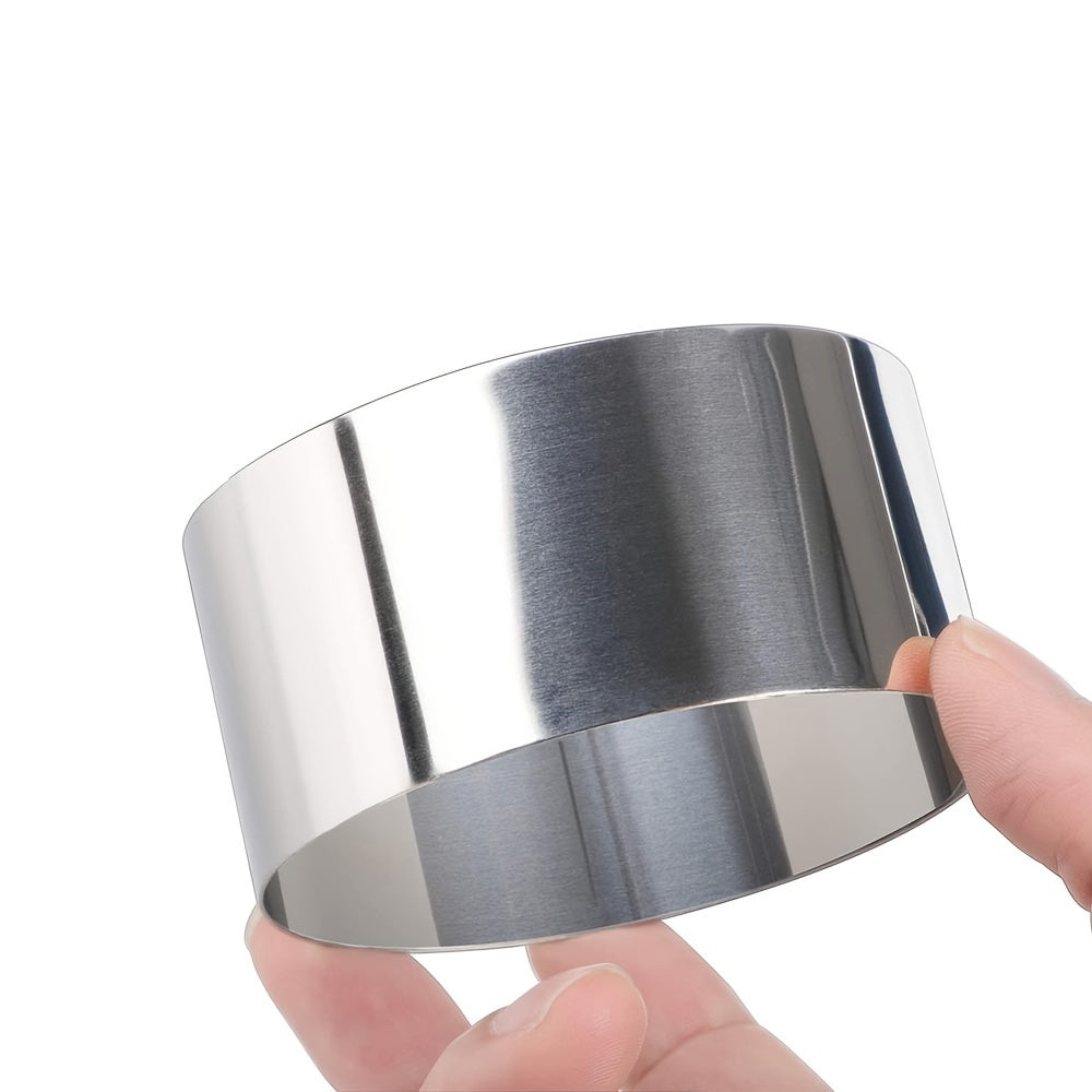 Round Cake Mold Set Stainless Steel 8cm Diameter for Mousse Cakes 2 4 or 8 Pieces