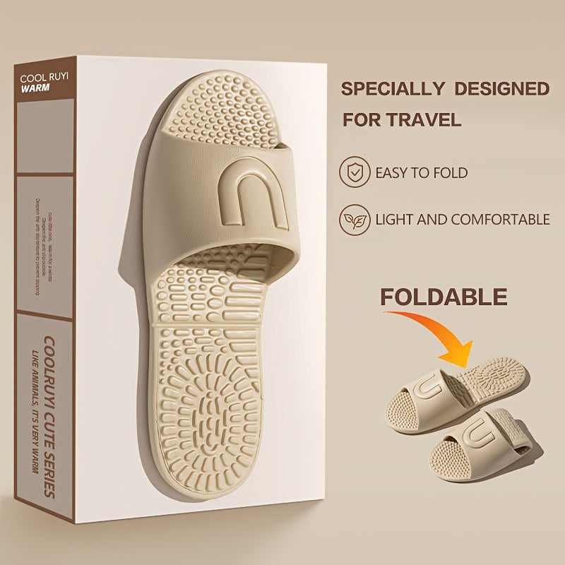 Portable Folding Slippers for Travel and Business Non-Slip Soft EVA