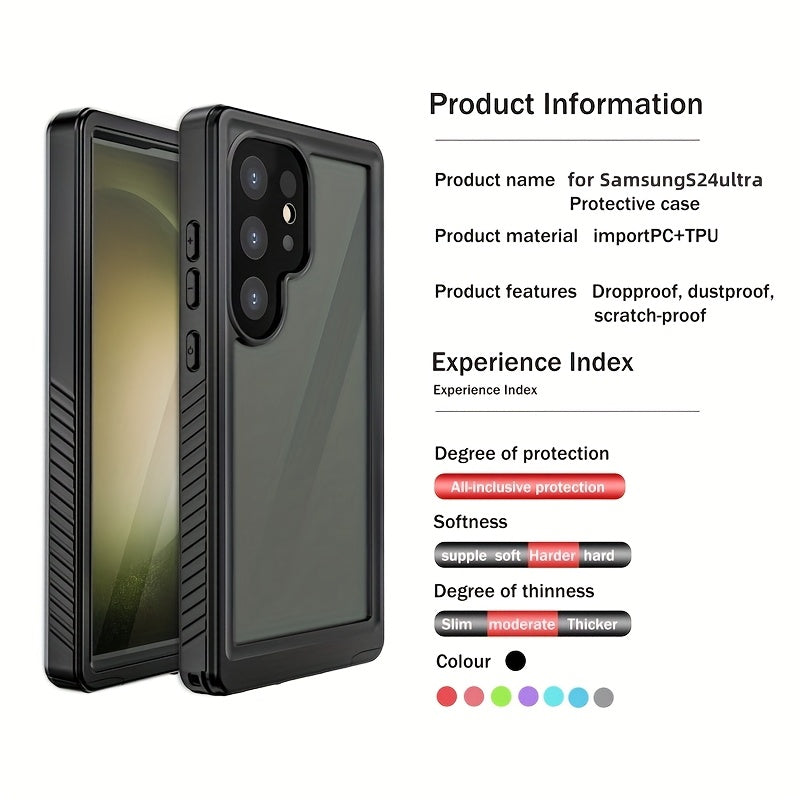 Outdoor Waterproof Phone Case for Swimming and Underwater Photography with Lanyard for Samsung Galaxy S24 Ultra