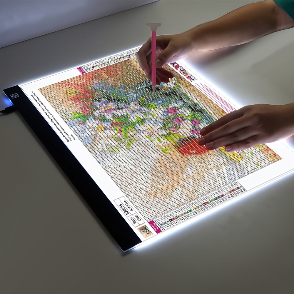 Acrylic LED Drawing Light Pad with Dimmable Levels in A5 A4 A3 Sizes for Art and Learning