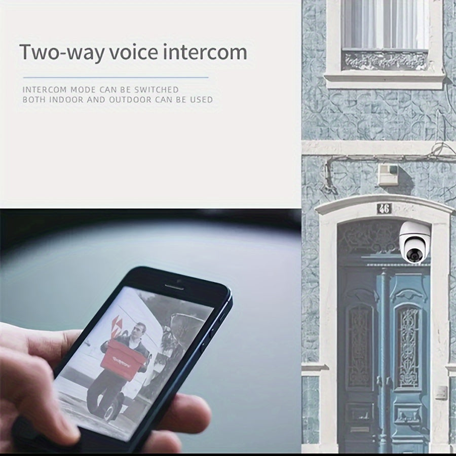 1080P Wireless Security Camera with Motion Detection Night Vision Two-Way Audio WiFi IP Camera