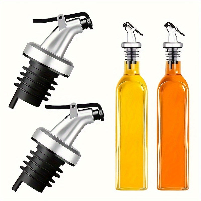 Leakproof Olive Oil Dispenser for Salad Dressing and Cooking with Easy-Pour Vinegar Bottle Stopper