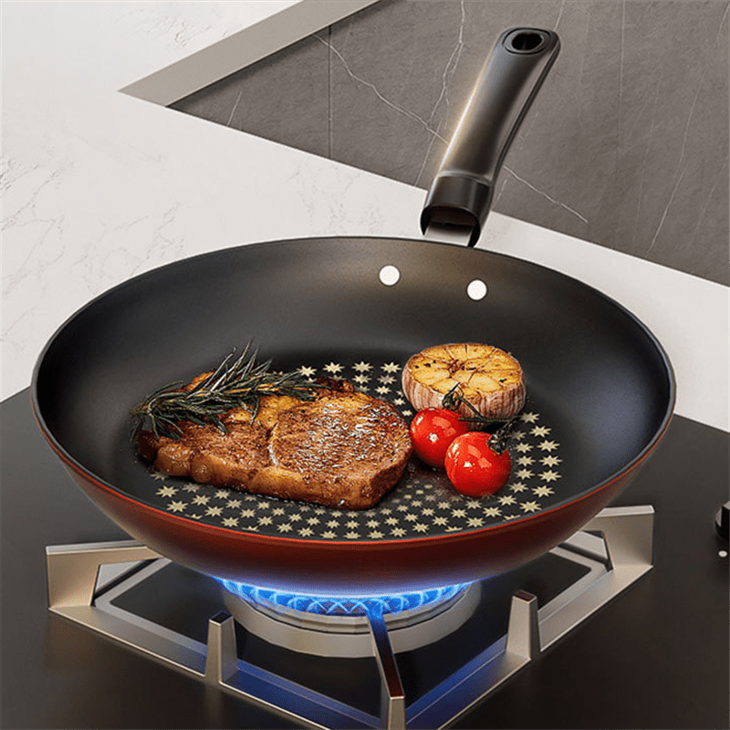 28cm Heavy-Duty Non-Stick Iron Frying Pan for RV, Home, and Professional Kitchens