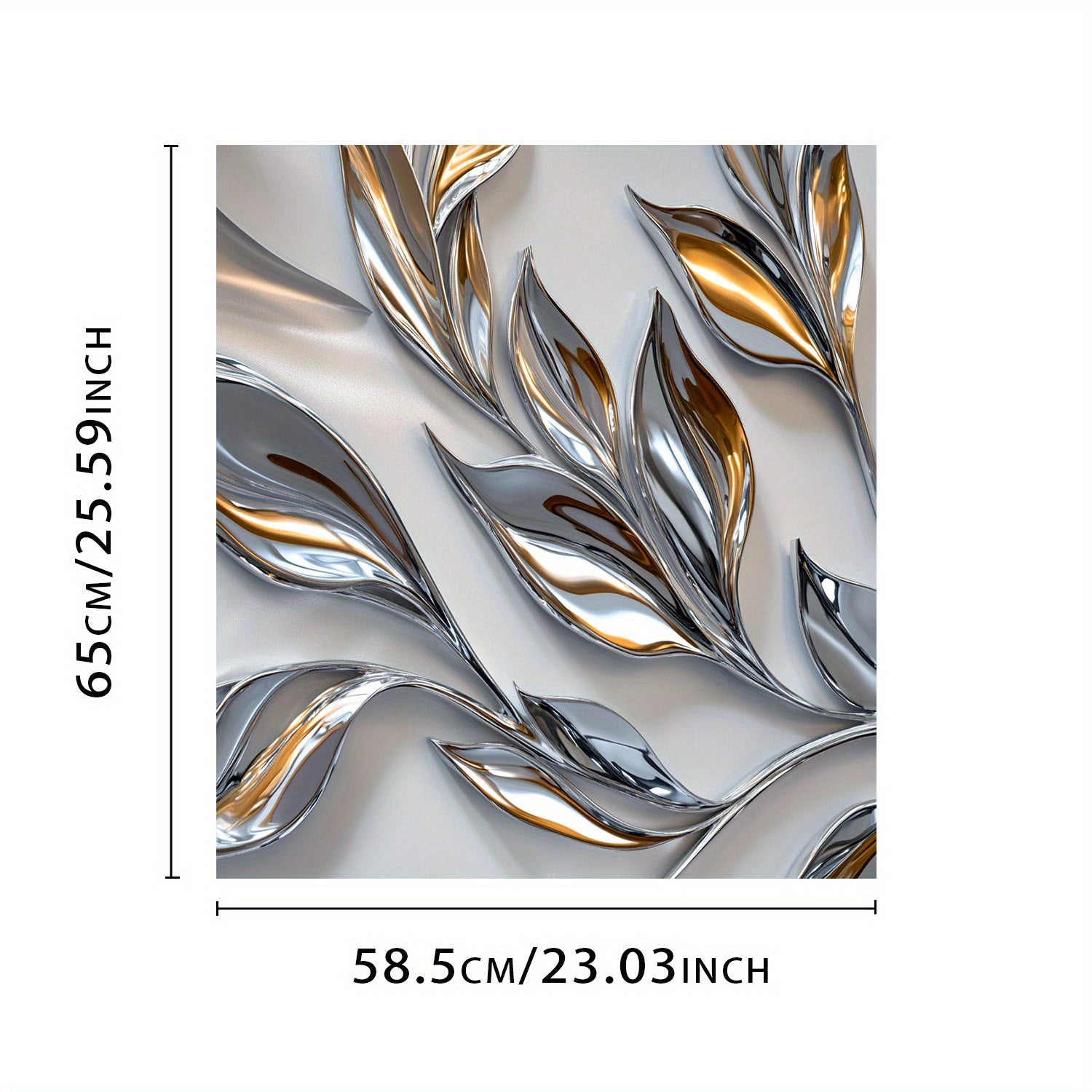 Cubierta de imán para lavavajillas con patrón de hoja de plata y oro, resistente al agua, a prueba de calor, decorativa de paneles metálicos